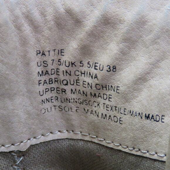 Shoe Dazzle Pattie Taupe Quilted Block Heel Booties Ankle Boots Size 7 - Picture 8 of 9